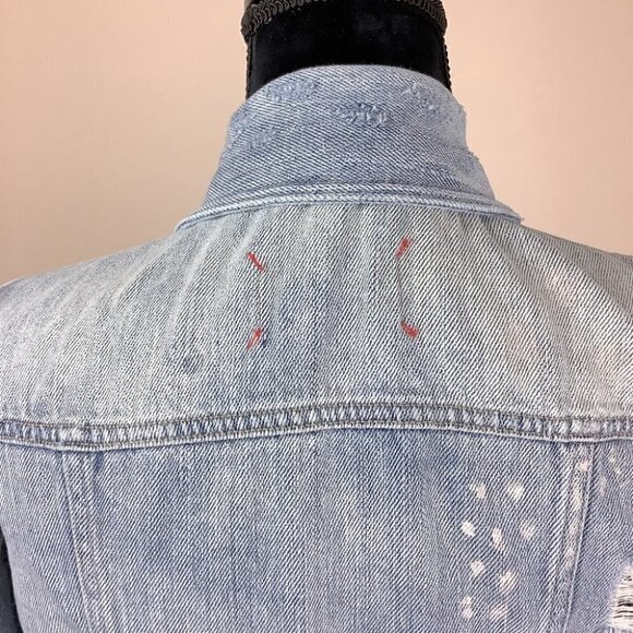 𝅺MARC JACOBS DENIM DISTRESSED JACKET (Marc by) - Picture 11 of 14